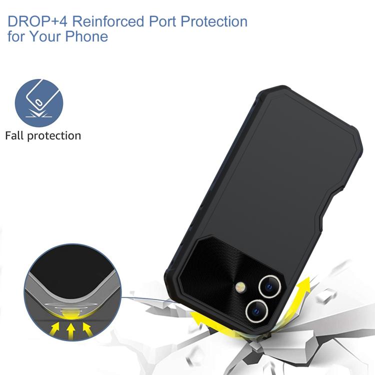 For iPhone 16 Plus PC Hybrid TPU MagSafe Phone Case