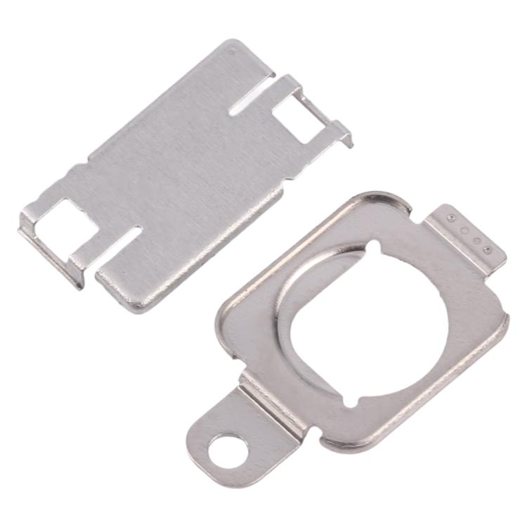 For iPhone 15 1 Pair Flashlight / Mic Iron Sheet Cover  - On The Back Cover