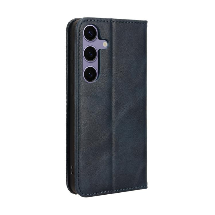 For Samsung Galaxy S24 FE 5G Magnetic Buckle Retro Texture Leather Phone Case