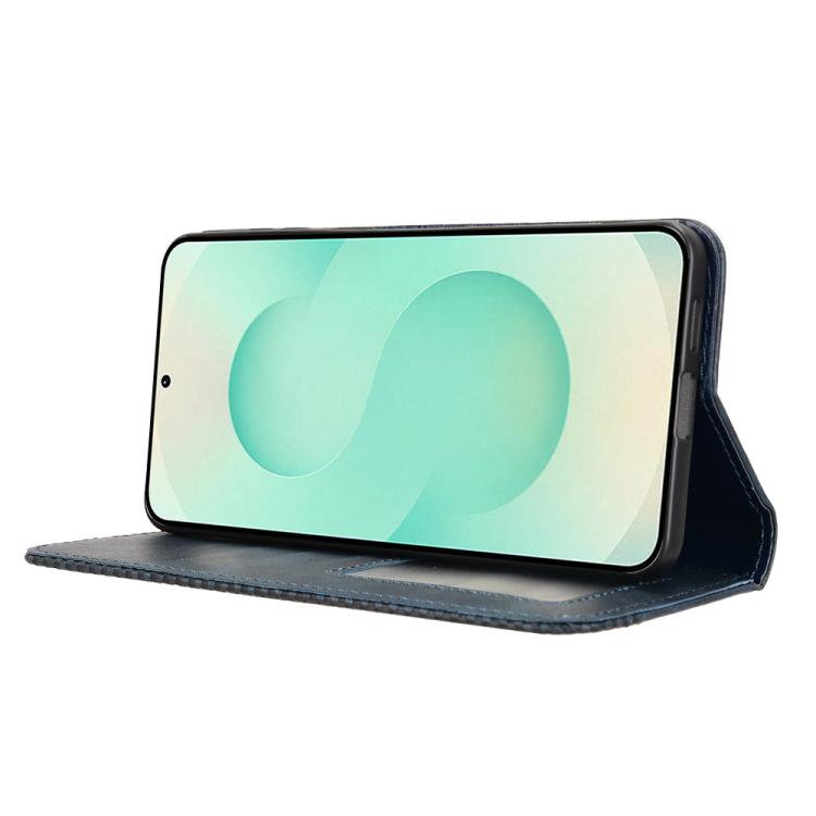 For Samsung Galaxy S25 Edge 5G Magnetic Buckle Retro Texture Leather Phone Case