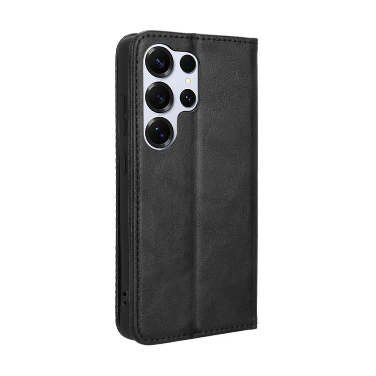 For Samsung Galaxy S26 Ultra 5G Magnetic Buckle Retro Texture Leather Phone Case