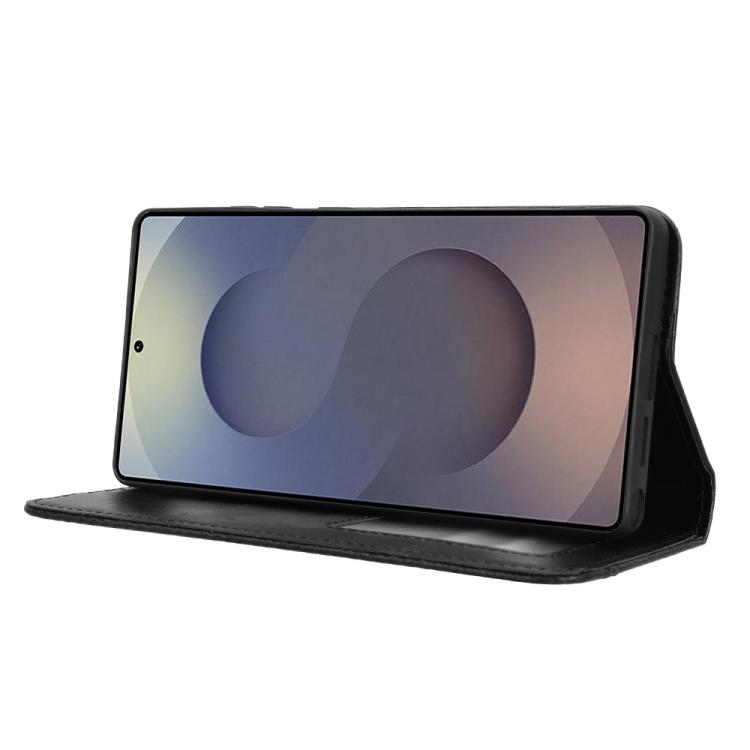 For Samsung Galaxy S26 Ultra 5G Magnetic Buckle Retro Texture Leather Phone Case