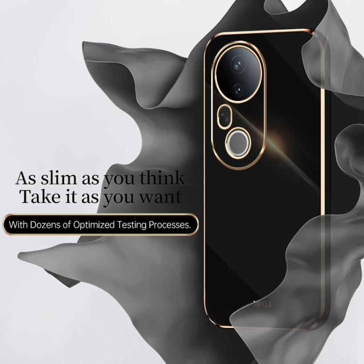 For vivo S20 Pro XINLI Straight 6D Plating Gold Edge TPU Phone Case
