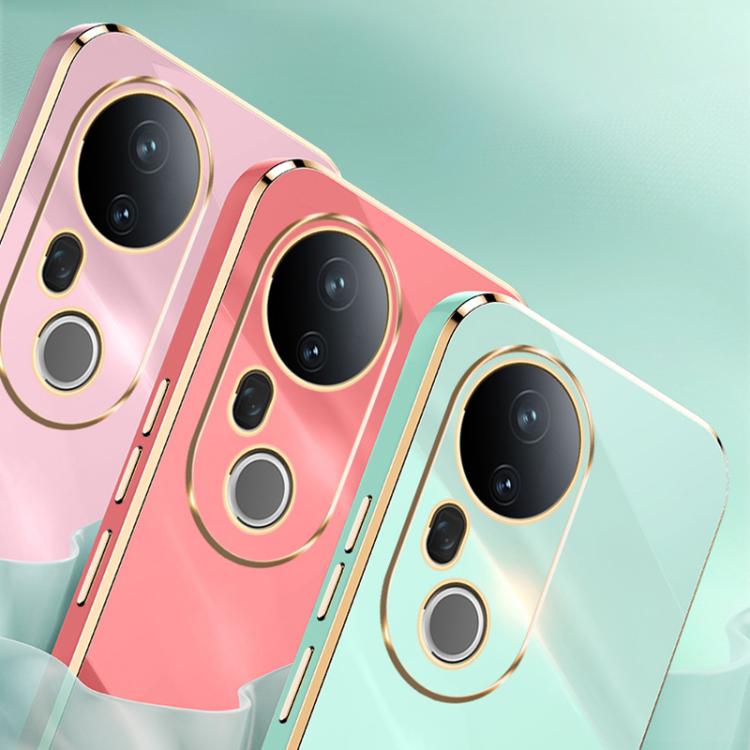 For vivo S20 Pro XINLI Straight 6D Plating Gold Edge TPU Phone Case