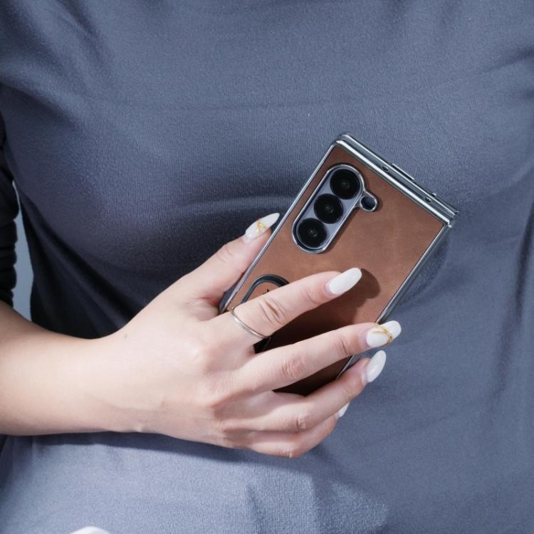 For Samsung Galaxy Z Fold6 Invisible Stand Design Fold Phone Case