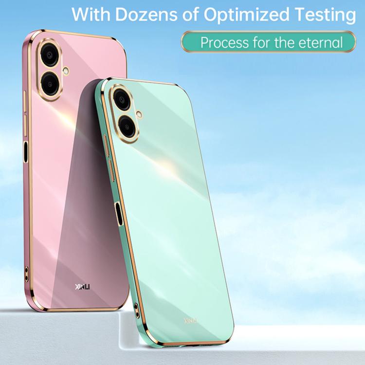 For Samsung Galaxy A07 5G XINLI Straight Edge 6D Electroplate TPU Phone Case