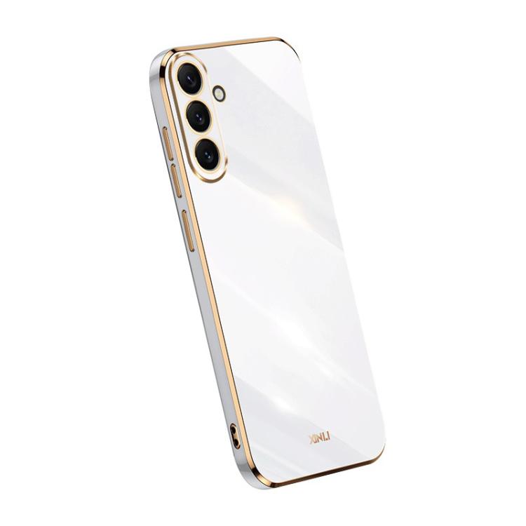 For Galaxy A57 5G XINLI Straight Edge 6D Electroplate TPU Phone Case
