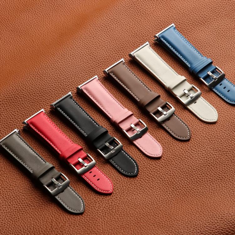 For Honor Watch 5 Pointed Tail Genuine Leather Watch Band