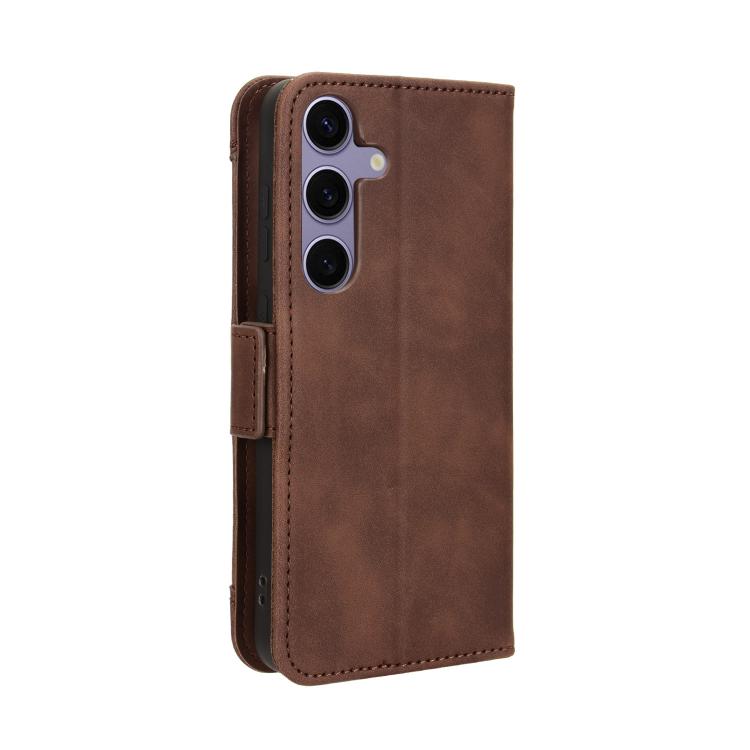 For Samsung Galaxy S24 FE 5G Skin Feel Calf Texture Card Slots Leather Phone Case