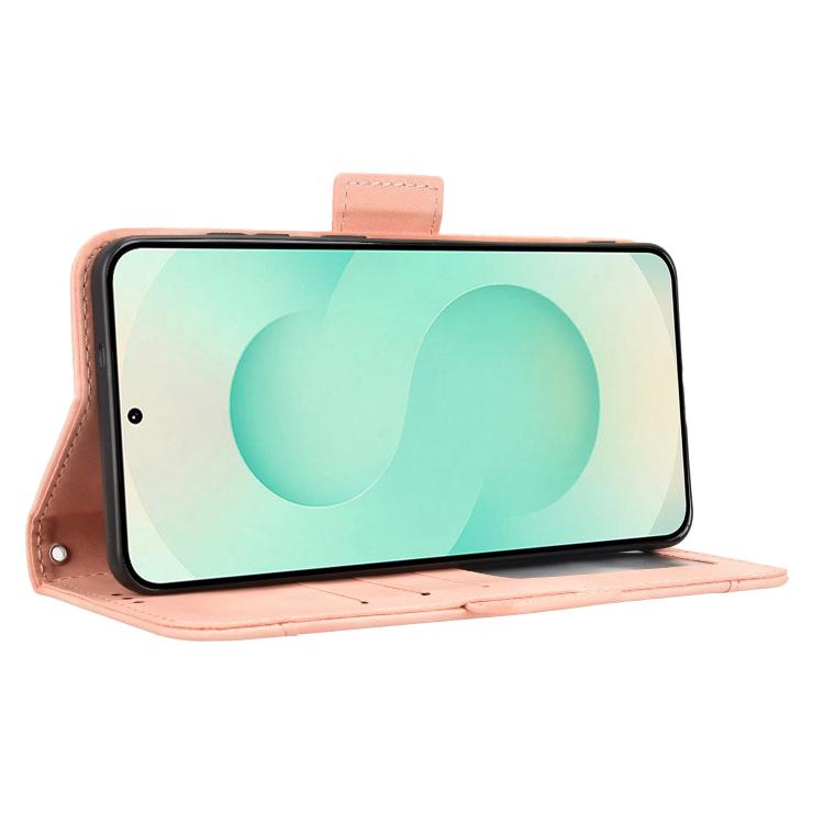 For Samsung Galaxy S25 Edge 5G Skin Feel Calf Texture Card Slots Leather Phone Case