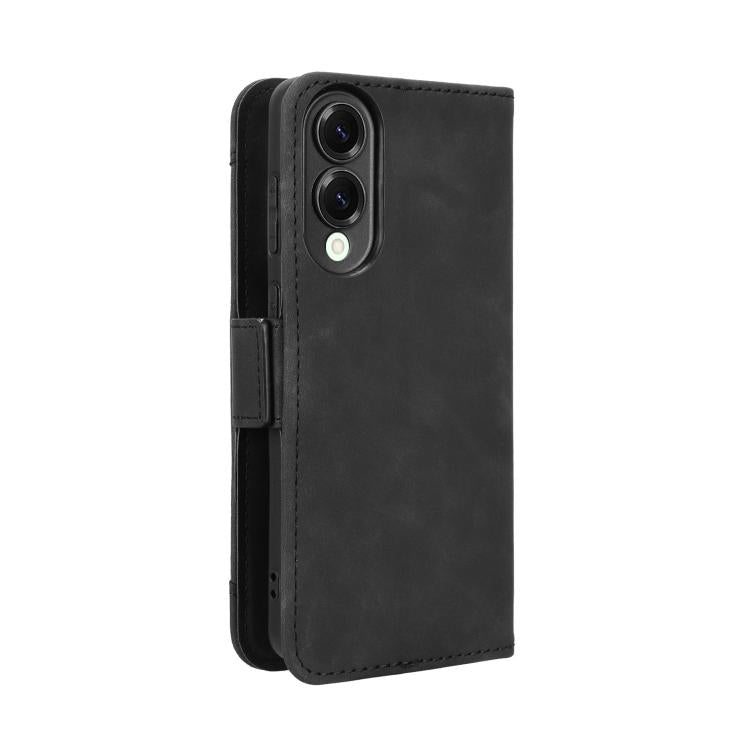 For Samsung Galaxy S25 Edge 5G Skin Feel Calf Texture Card Slots Leather Phone Case