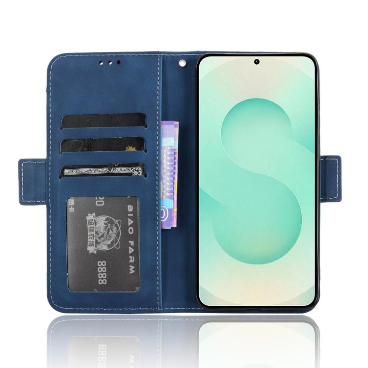 For Samsung Galaxy S25 Edge 5G Skin Feel Calf Texture Card Slots Leather Phone Case