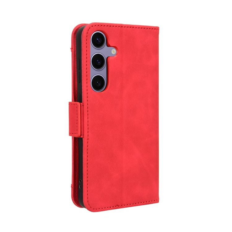 For Samsung Galaxy S25+ 5G Skin Feel Calf Texture Card Slots Leather Phone Case