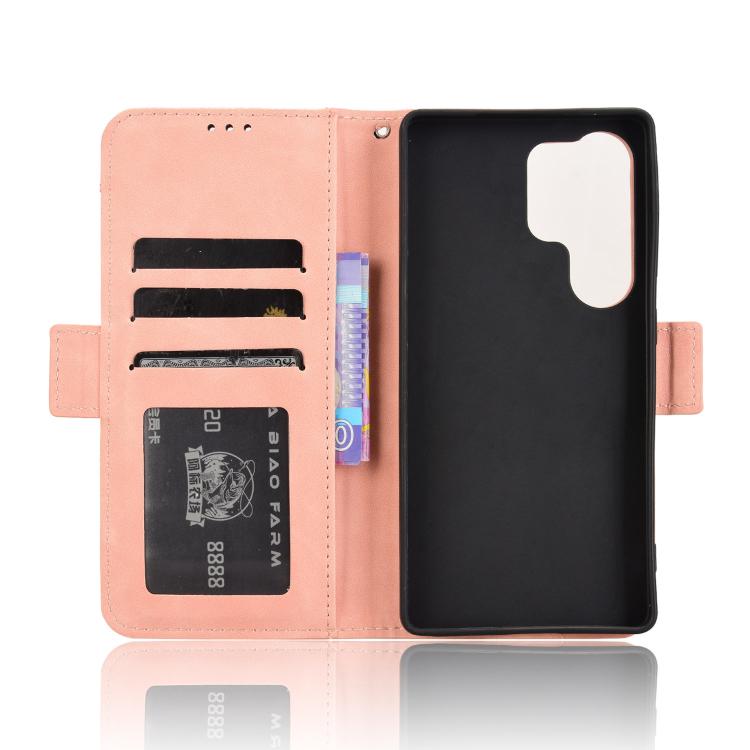 For Samsung Galaxy S26 Ultra 5G Skin Feel Calf Texture Card Slots Leather Phone Case
