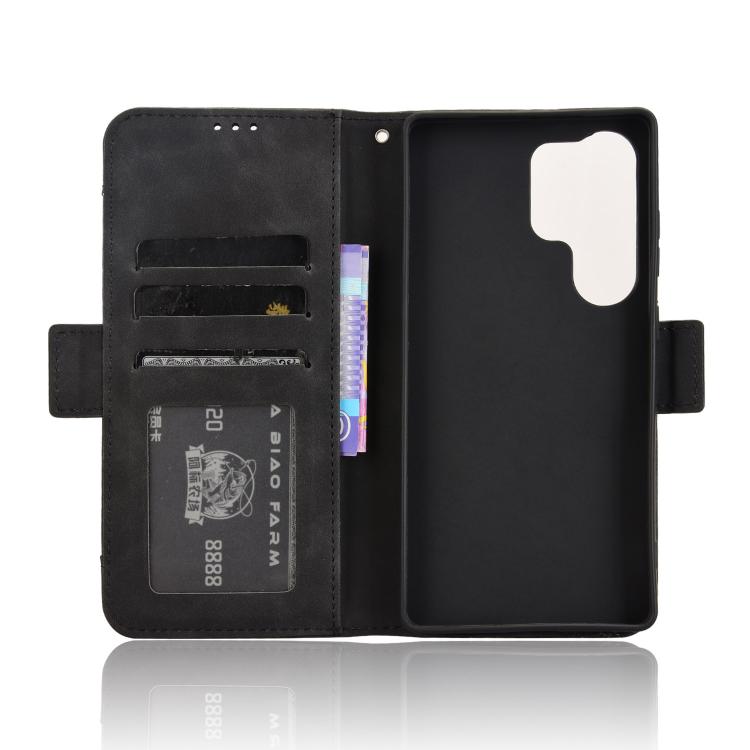 For Samsung Galaxy S26 Ultra 5G Skin Feel Calf Texture Card Slots Leather Phone Case