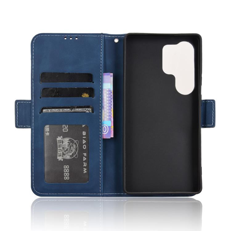 For Samsung Galaxy S26 Ultra 5G Skin Feel Calf Texture Card Slots Leather Phone Case