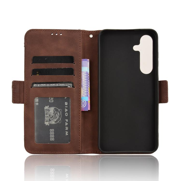 For Samsung Galaxy S26+ 5G Skin Feel Calf Texture Card Slots Leather Phone Case