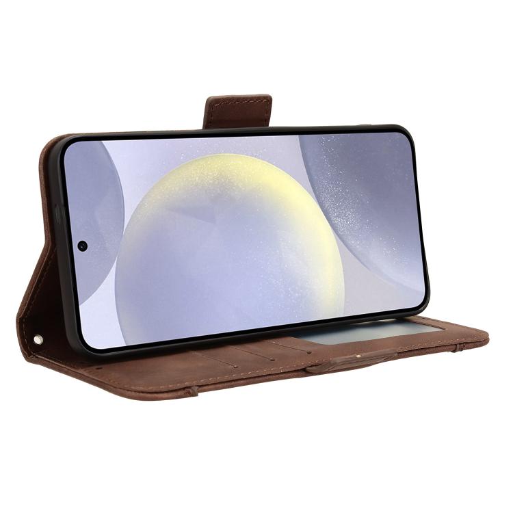 For Samsung Galaxy S26+ 5G Skin Feel Calf Texture Card Slots Leather Phone Case