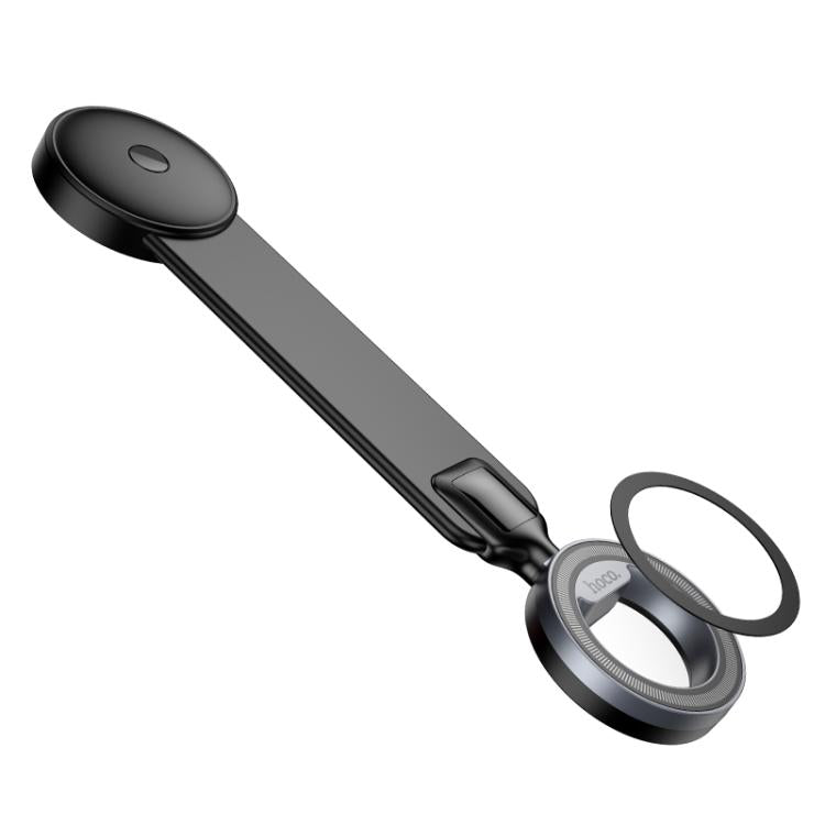 hoco H71 Totem Car Center Console Ring Magnetic Phone Holder - Black Grey