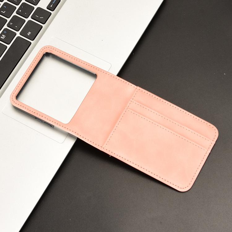 For Infinix Zero Flip Skin-feeling Half-split Card Slot Folding Phone Case