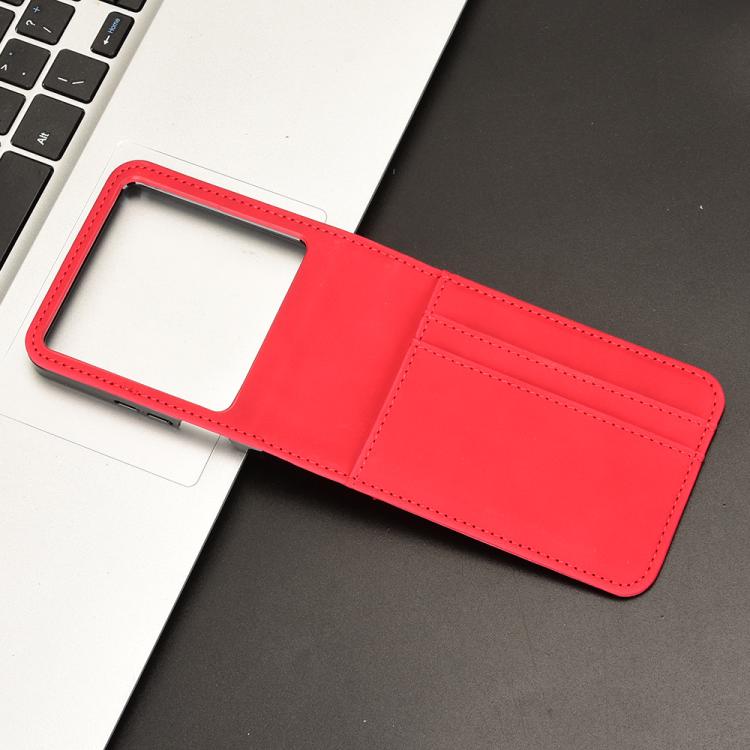 For Infinix Zero Flip Skin-feeling Half-split Card Slot Folding Phone Case