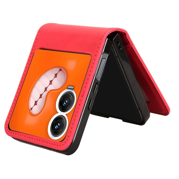For Infinix Zero Flip Skin-feeling Half-split Card Slot Folding Phone Case