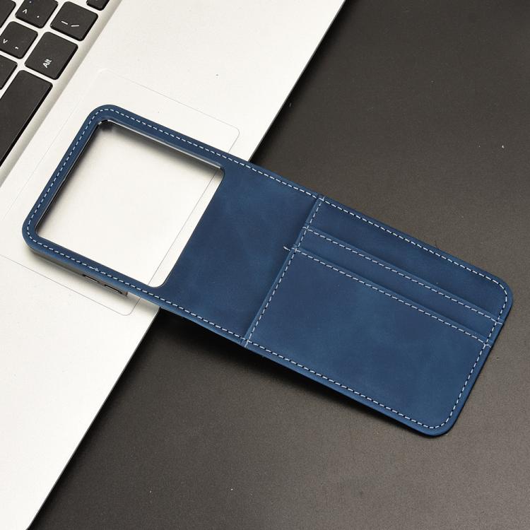 For Infinix Zero Flip Skin-feeling Half-split Card Slot Folding Phone Case