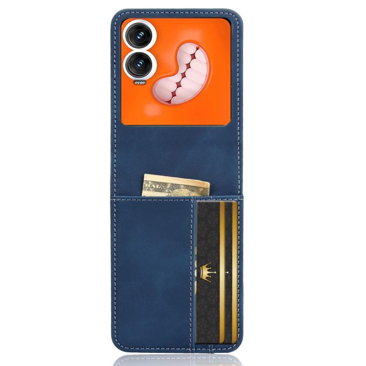 For Infinix Zero Flip Skin-feeling Half-split Card Slot Folding Phone Case