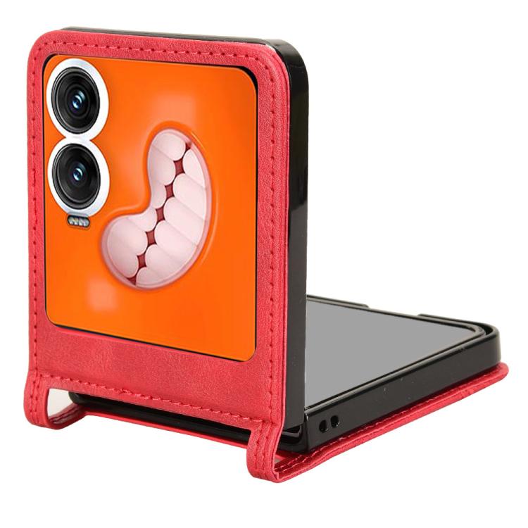 For Infinix Zero Flip Retro Texture Leather Phone Case