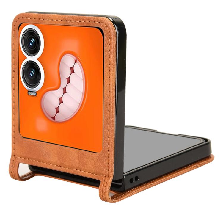 For Infinix Zero Flip Retro Texture Leather Phone Case