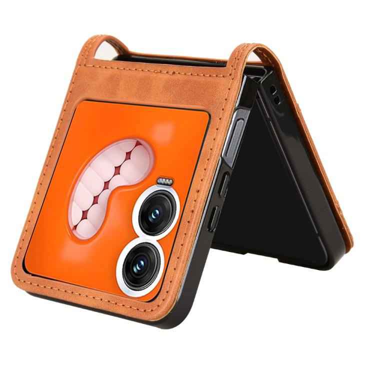 For Infinix Zero Flip Retro Texture Leather Phone Case