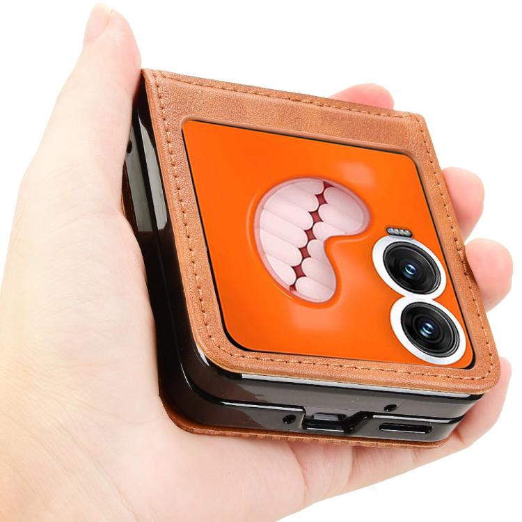 For Infinix Zero Flip Retro Texture Leather Phone Case