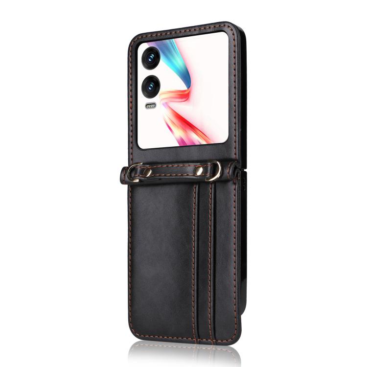 For Infinix Zero Flip Crossbody Card Bag PU Folding Phone Case