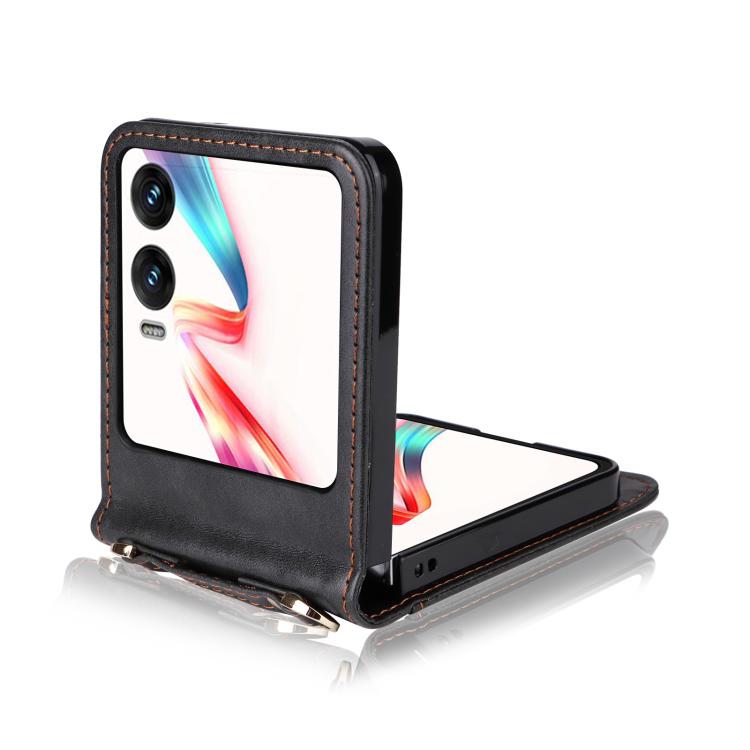 For Infinix Zero Flip Crossbody Card Bag PU Folding Phone Case