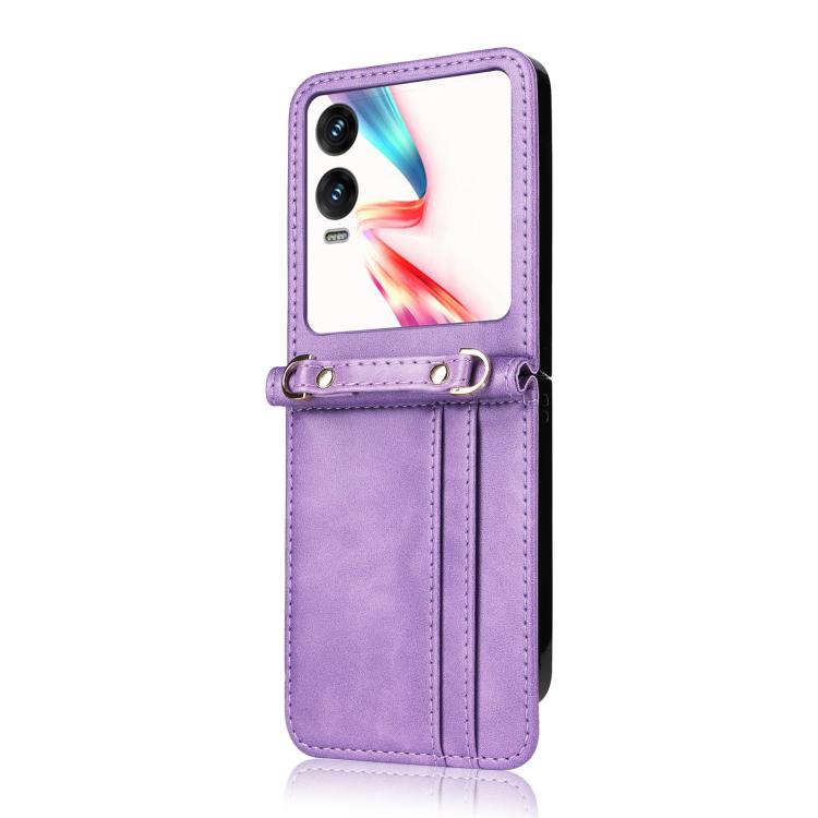For Infinix Zero Flip Crossbody Card Bag PU Folding Phone Case