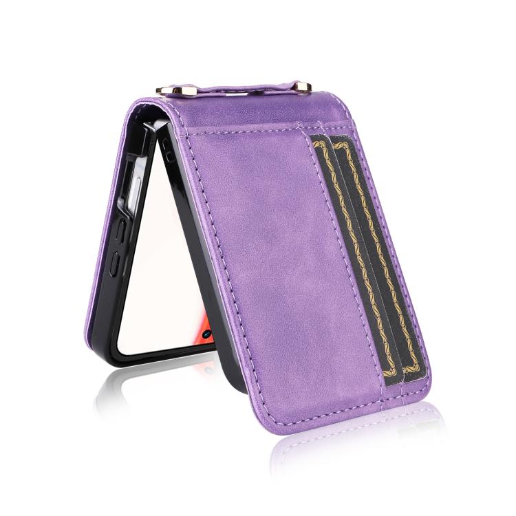 For Infinix Zero Flip Crossbody Card Bag PU Folding Phone Case