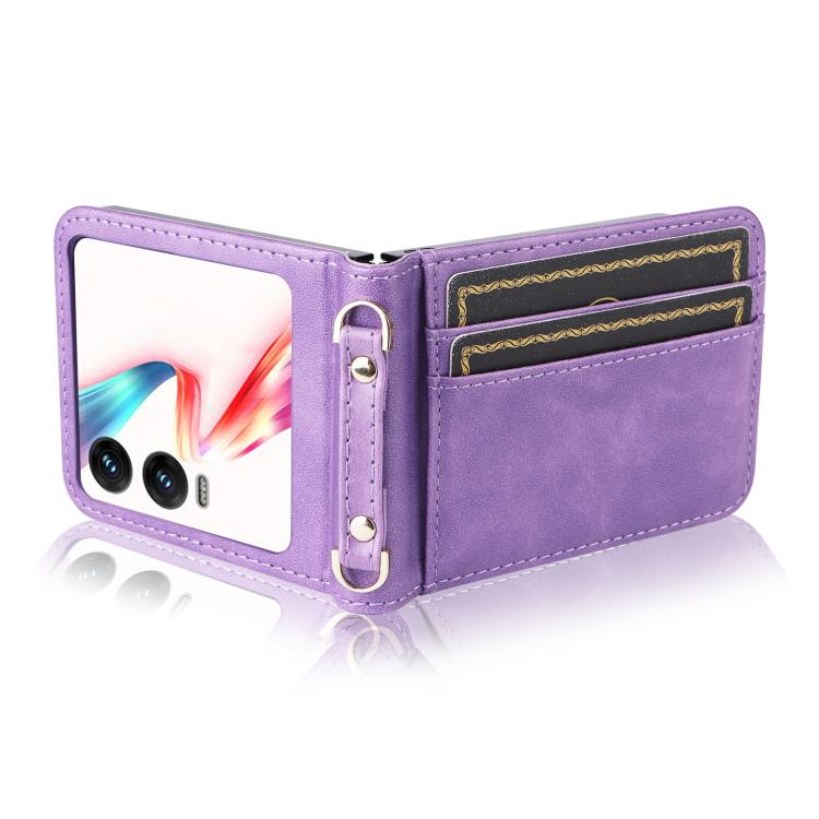 For Infinix Zero Flip Crossbody Card Bag PU Folding Phone Case