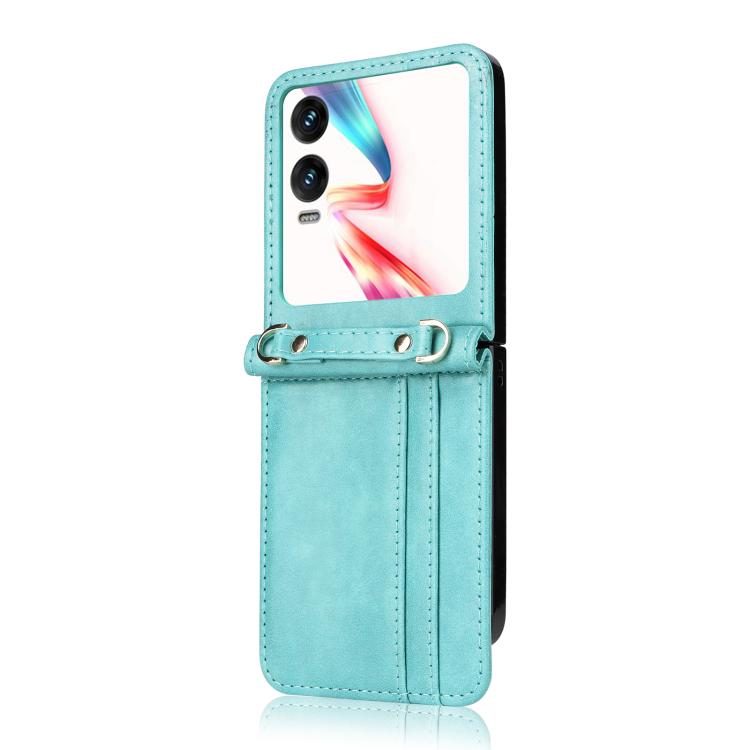 For Infinix Zero Flip Crossbody Card Bag PU Folding Phone Case