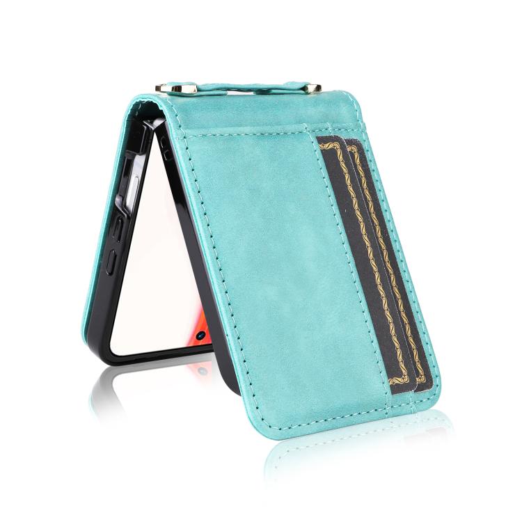 For Infinix Zero Flip Crossbody Card Bag PU Folding Phone Case