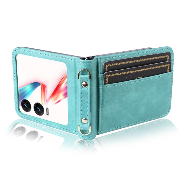 For Infinix Zero Flip Crossbody Card Bag PU Folding Phone Case