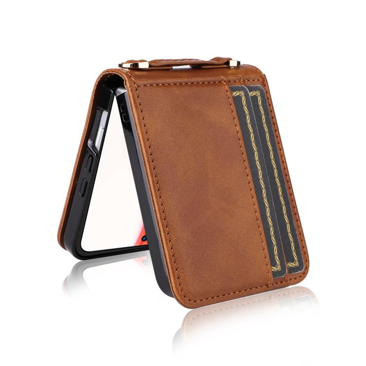 For Infinix Zero Flip Crossbody Card Bag PU Folding Phone Case