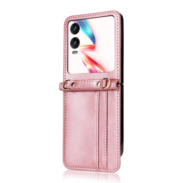 For Infinix Zero Flip Crossbody Card Bag PU Folding Phone Case