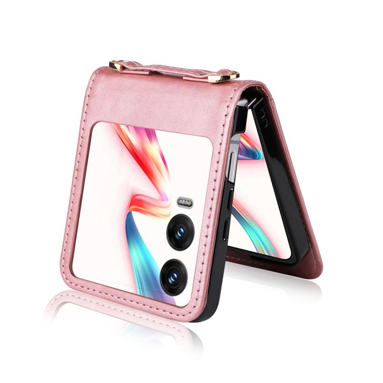 For Infinix Zero Flip Crossbody Card Bag PU Folding Phone Case