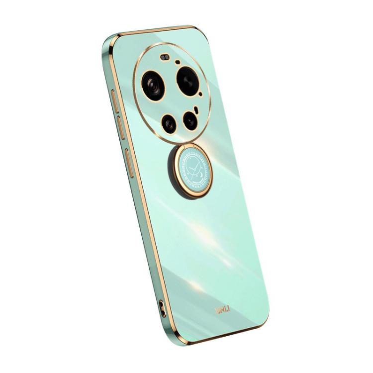 For Xiaomi 17 Ultra XINLI Straight Edge 6D Electroplate TPU Phone Case with Ring Holder