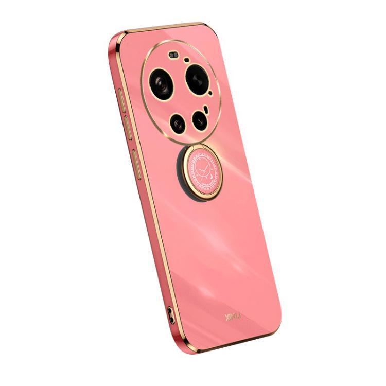 For Xiaomi 17 Ultra XINLI Straight Edge 6D Electroplate TPU Phone Case with Ring Holder