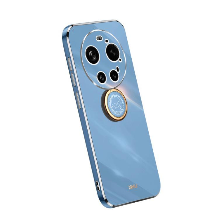 For Xiaomi 17 Ultra XINLI Straight Edge 6D Electroplate TPU Phone Case with Ring Holder