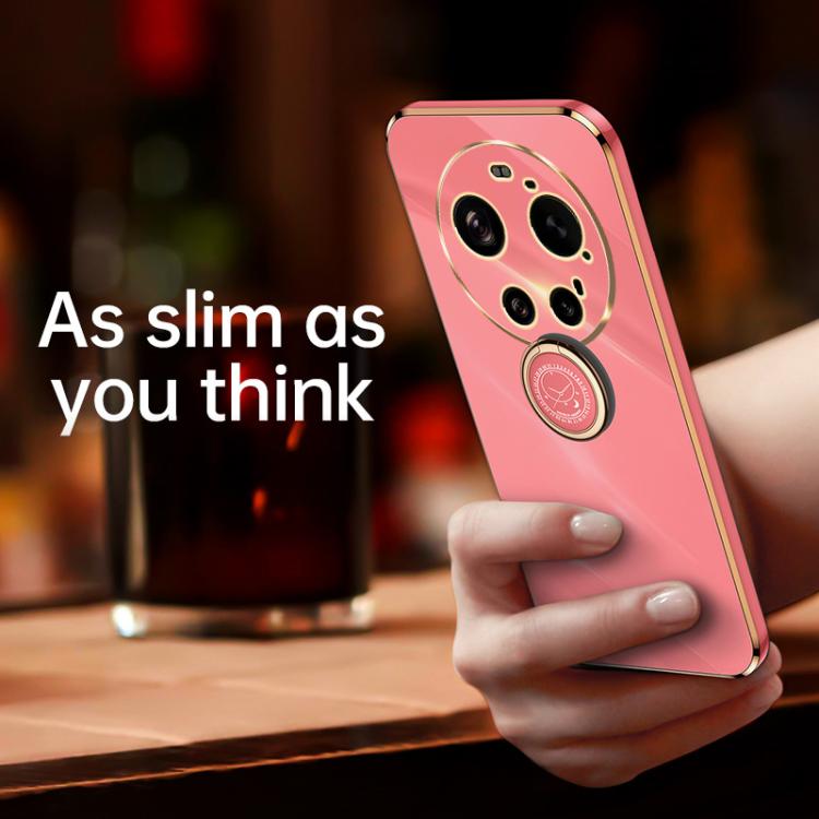 For Xiaomi 17 Ultra XINLI Straight Edge 6D Electroplate TPU Phone Case with Ring Holder