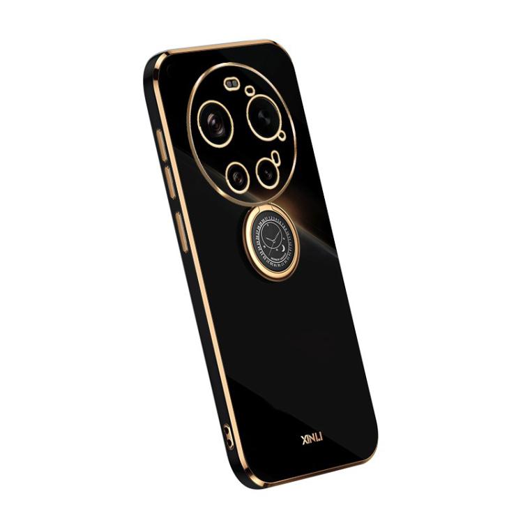 For Xiaomi 17 Ultra XINLI Straight Edge 6D Electroplate TPU Phone Case with Ring Holder