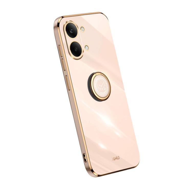 For Xiaomi Poco X8 Pro Max 5G XINLI Straight Edge 6D Electroplate TPU Phone Case with Ring Holder