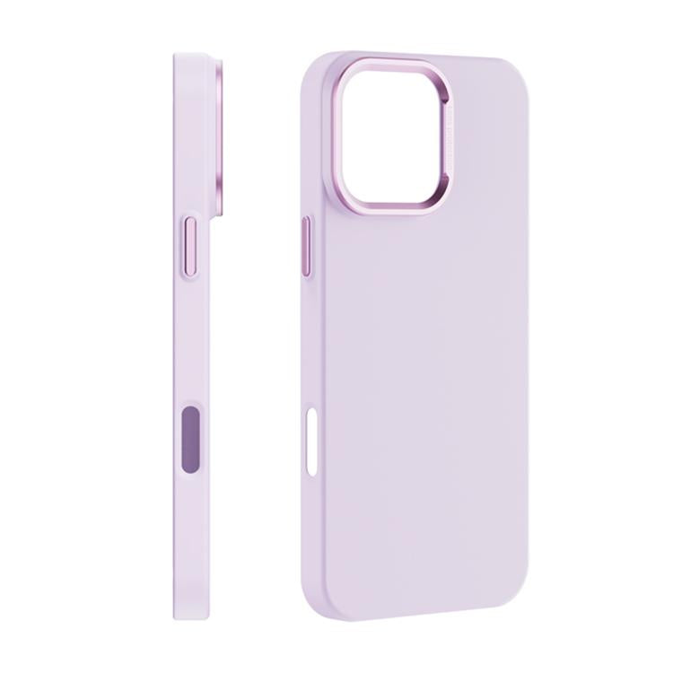 For iPhone 16 Pro PC Flocking MagSafe Magnetic Phone Case